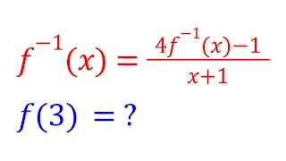 Let's Solve An Inverse Functional Equation