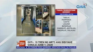 24 Oras News Alert: Faster, more MRT3 trains to service commuters starting June 1 — DOTr
