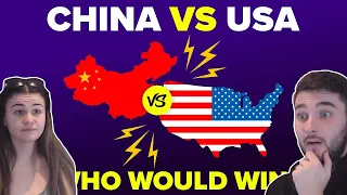 British Couple Reacts to China vs United States (USA) Who Would Win? 2020 Military / Army Comparison