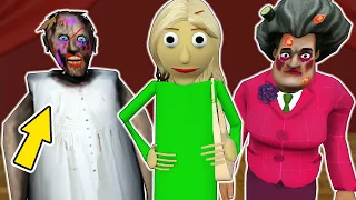 Beauty contest || Granny vs Baldi vs Scary Teacher 3D - funny horror animation (p.304)