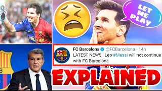 🚨LAPORTA'S PRESS CONFERENCE EXPLAINED | CVC DEAL SAGA | MESSI LEAVES 🔴🔵 | HINDI