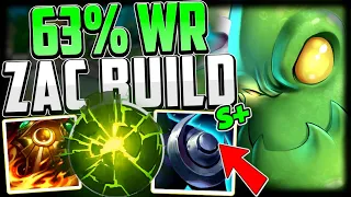 THE ONLY ZAC BUILD YOU SHOULD USE RIGHT NOW (63% WR BUILD) - Zac Guide Season 13 League of Legends