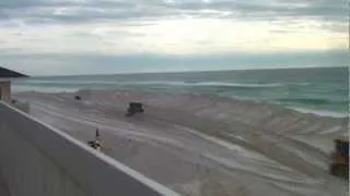 Beach dredge time lapse from Destin Florida