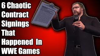 6 Chaotic Contract Signings That Happened In WWE Games