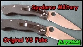 Как отличить Spyderco Military от подделки