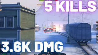 IS / 3.6K DMG / 5 KILLS / WOT Blitz Replay