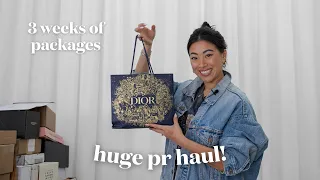HUGE PR UNBOXING! holiday pr unboxing, everything I received in the mail!