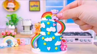 Yummy Miniature rainbow cake recipe || miniature cake recipe #miniaturecake