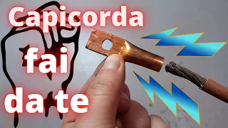 Capicorda elettrici fai da te - DIY electrical terminals