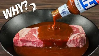 They said this is WHY Gordon Ramsay steaks are good, so we tried!