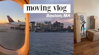 POST GRAD: moving to BOSTON vlog 2022 | traveling, unboxing furniture, huge target haul + more!