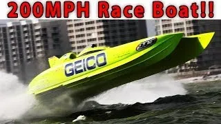 200+ MPH Race Boat Tour: Miss Geico