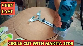 Circle cut with Makita 3709 Trimmer (Very easy)