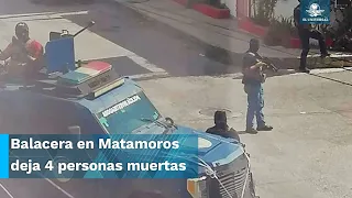 Terror en Matamoros: usan helicóptero de la Marina en enfrentamiento