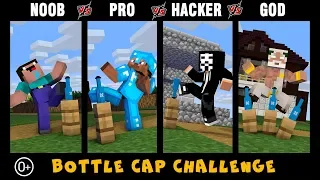 Minecraft Battle: Bottle Cap Challenge - Minecraft animation (0+) #bottlecapchallenge