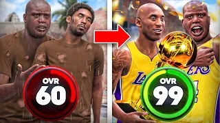 KOBE BRYANT & SHAQ CENTER BUILD 60 OVR to 99 OVR in 1 VIDEO (No Money Spent)