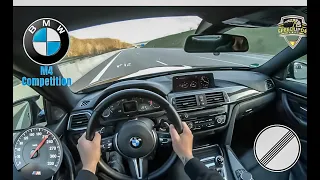 BMW M4 Competition | 450 HP | ON GERMAN AUTOBAHN (NO LIMIT) BY SpeedUpDE