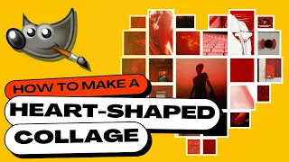 How to Make a HEART SHAPED Photo Collage in GIMP