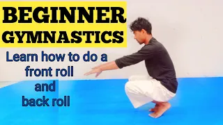 How To Do A Forward Roll And Back Roll || Beginner Gymnastics at home || Front roll and back roll