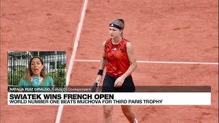 Defending champion Swiatek defeats Muchova to win third French Open title • FRANCE 24 English