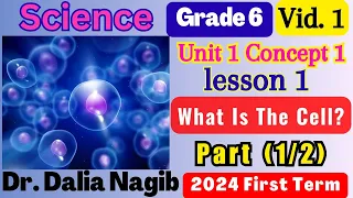 ساينس سادسة ابتدائي ترم اول 2024 Science Grade 6 What Is The Cell ?  Concept 1 Lesson 1 Part #1