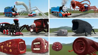 Thomas and Gordon Train, Bloop, Choo Choo Charles, Train Eater turned into Cursed | Garry's Mod!