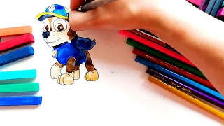 Как Нарисовать Гонщика из Щенячий Патруль (мультик) :: How to Paint Racer Paw Patrol Cartoon