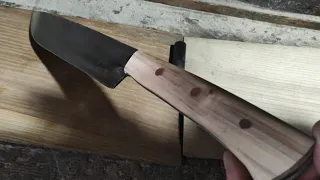 Большой нож тесак из рессоры своими руками