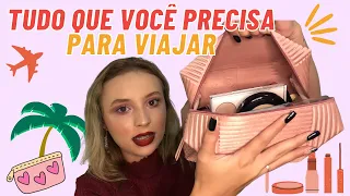 O QUE EU LEVO NA NECESSAIRE DE VIAGEM ✈️ | Ana Quaresma