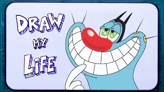 Oggy and the cockroaches - DRAW MY LIFE 😼🎨