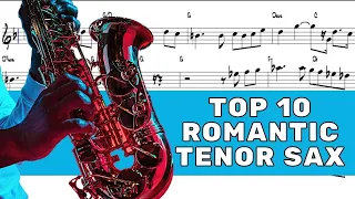 Top 10 Romantic Tenor Sax Backing Track - For You Play - Non Stop Music