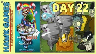 Plants vs Zombies 2 Holiday Mashup World Day 22 Easy (Halloween & Endless Zone)