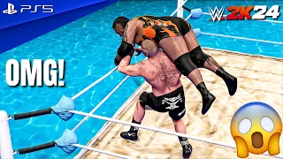 WWE 2K24 - Water Royal Rumble Match | PS5™ [4K60]