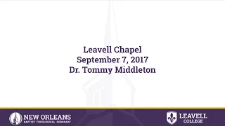 Matthew 6:9-13 | Dr. Tommy Middleton | 09-07-2017