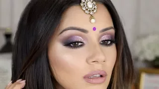 PURPLE CUT CREASE 💜 DIWALI MAKEUP TUTORIAL 2017 ✨