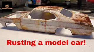 Rusting a model Car! AMT 71 Duster build update!