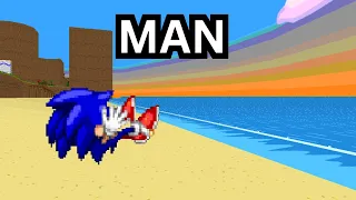 Modern Sonic runnin with a sprained leg (PB) SRB2