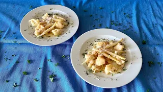 varený karfiol so špargľou a parmezánom | recepty s karfiolom | recepty z karfiolu | karfiol recept