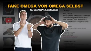 Fake OMEGA von OMEGA geprüft. Über 3 Mio CHF für eine Franken Omega Speedmaster?!