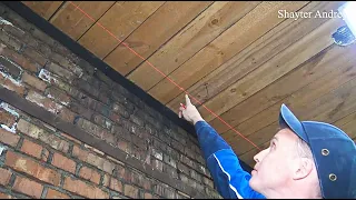 Как с пола чертить метки на потолке строго по лучу лазера!