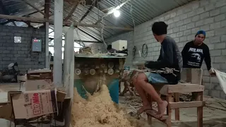 cuting machine bamboo skewers , bambu jaya