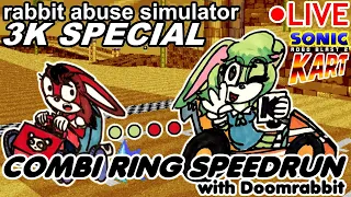 rabbit abuse simulator 3K SPECIAL - SRB2 Kart Combi Ring Speedrun, with Doomrabbit