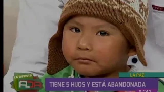 Mujer tiene cinco hijos y sufre por problemas económicos