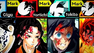 Demon Slayer Characters Marks