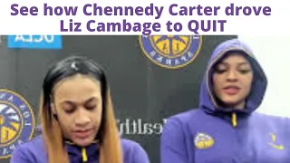 Liz Cambage quit the LA Sparks because of Chennedy Carter  -see what in her last game vs the ACES