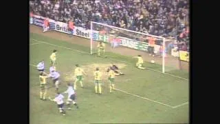 Gary scores for Tottenham vs Norwich 8th Jan 1992