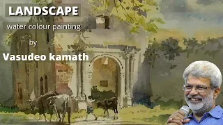 Vasudeo Kamath WaterColour Landscap painting