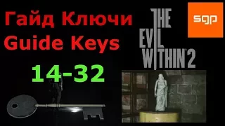 The Evil Within 2 ГАЙД Все ключи от шкафчиков 14-32, Все статуэтки, ключики, расположение статуэток,