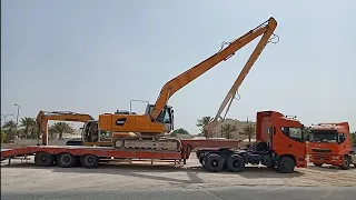 Loading and Unloading Long Arm Excavator } Desert Striker Official