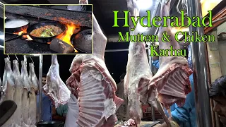 Hyderabad Famous Shinwari Mutton and Chiken Karhai